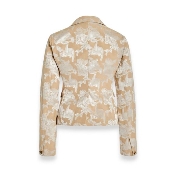 House of Aama NWT cherubs jacket in tan / gold colorway runway item womens 2 - Picture 4 of 13